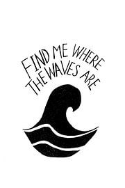 Waves black and white quote by HelloHappylife