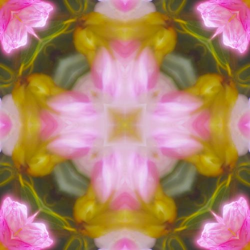 Mandala in zachte kleuren