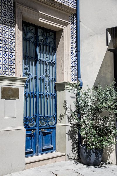 Porte bleue à Lisbonne par Jessica Arends