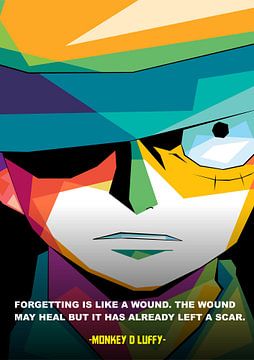 Quotes luffy by Asran vektor