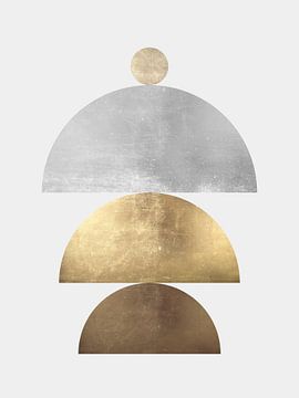 Gouden geometrie 19 van Vitor Costa