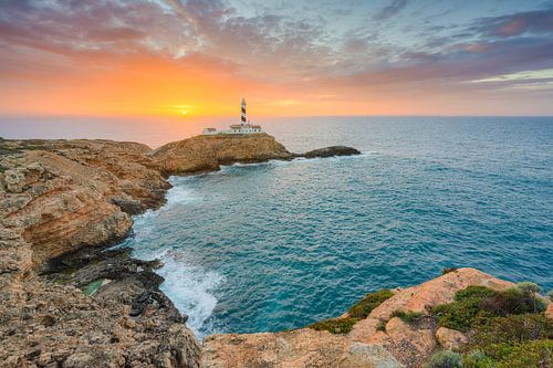 Sonnenaufgang am Faro de Cala Figuera auf Mallorca