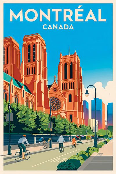 Montréal, Canada. by Poster Art Shop