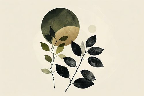 Minimalist plant art
