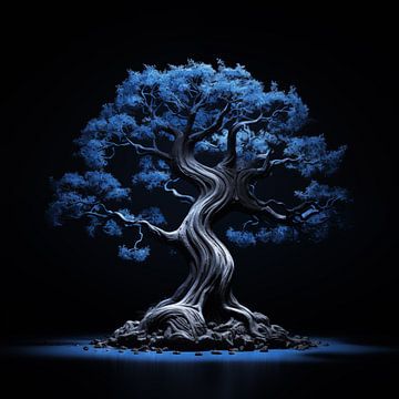 Arbre de vie bleu sur The Xclusive Art