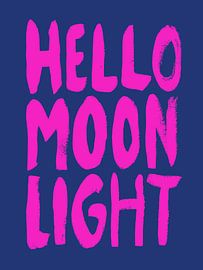 Hello Moonlight Typography by HelloHappylife