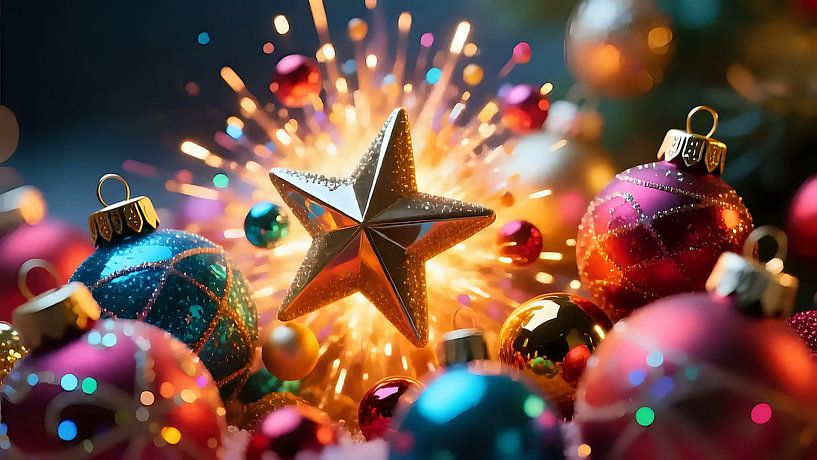 Glittersturm am Tannenabend von Jean Pierre