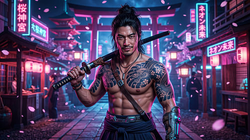 Samurai Japan in de neoncultuur