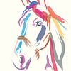 Horse Color Me Beautiful in Ecru by Go van Kampen