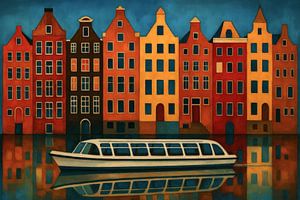 Amsterdamer Kanalzauber am Abend