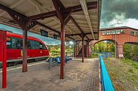 Erzgebirgsbahn am Bahnhof Thermalbad Wiesenbad von Johnny Flash Miniaturansicht
