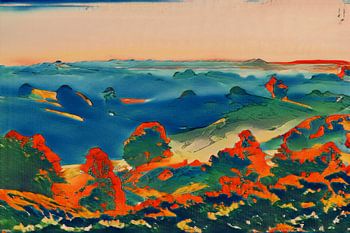 View over the fields