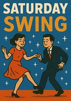 Saturday Swing - Affiche de la soirée de danse rétro
