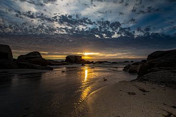 Zonsondergang, Zuid-Afrika, Blouberg Strand