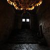 Een donkere trap in de Aya Sophia in Istanboel van Gonnie van de Schans