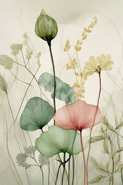 Botanische Illustration: Verträumte und elegante Blumenmalerei von Studio Pieternel