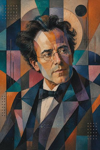 Gustav Mahler Componist schilderij.