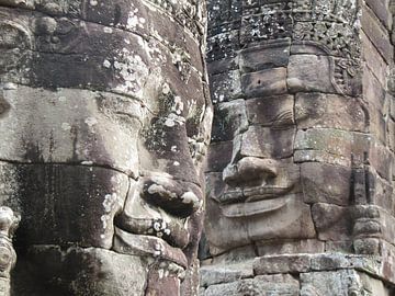 Gesicht Boedhha Tempel Kambodschas von Nicole - Creative like Nomads