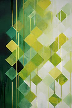 Abstract groen van Bert Nijholt