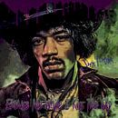 Jimi Hendrix küsst den Himmel von Rene Ladenius Digital Art Miniaturansicht