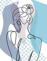 Dessin au trait d'une femme