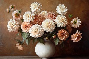 Les dahlias «'» sous la douce lumière du soir
