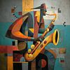 Saxophon-Kubismus von TheXclusive Art