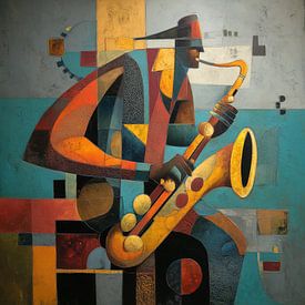 Saxophone cubisme sur TheXclusive Art
