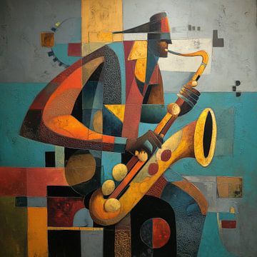 Saxophone cubisme sur TheXclusive Art