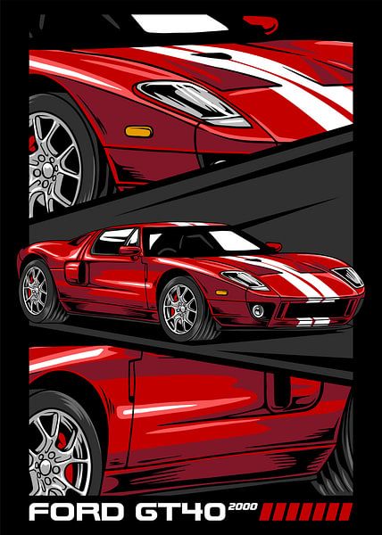 Ford GT40 Super Car by Adam Khabibi