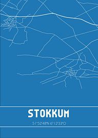 Blaupause | Karte | Stokkum (Gelderland) von Ortsdrucke