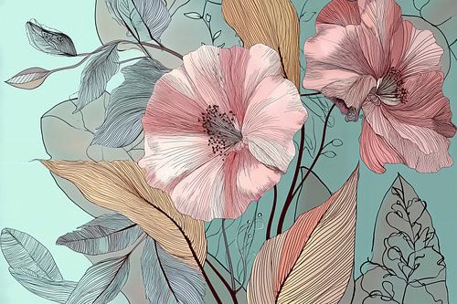 Vintage Flora in Pastel Shades no. 5