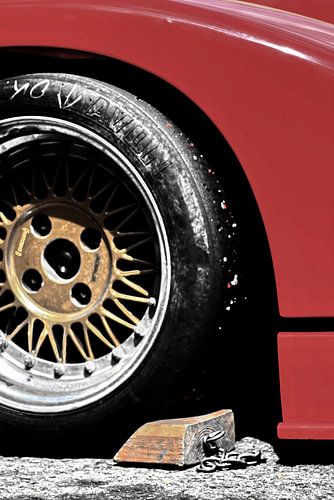 Close up wiel sportauto