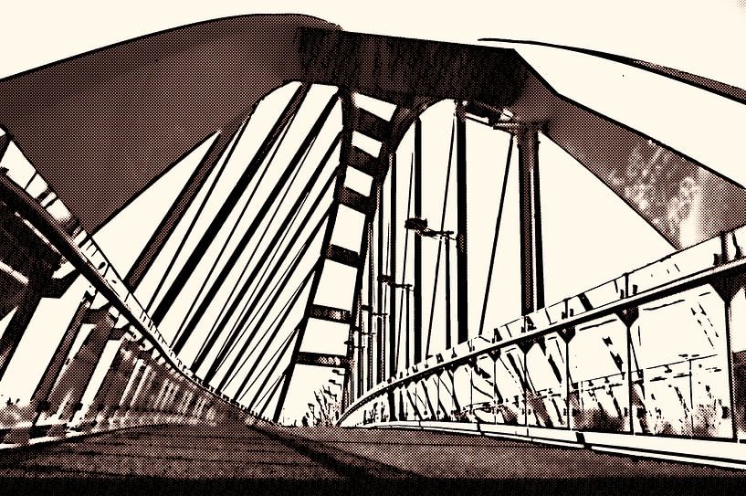 Le pont oblique de Leyde par Ernst van Voorst