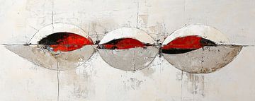 Rode Abstract van Zen en Meer