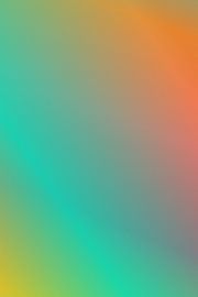 Neon art. Modern abstract minimalist art. Gradient in yellow, green, orange. by Dina Dankers