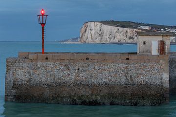 Normandy, Le Trépor, lighthouse and chalk cliffs by Christoph Hermann