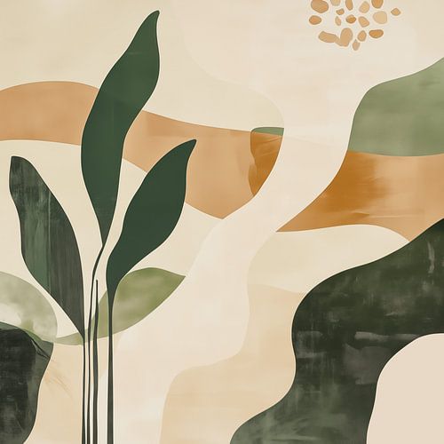 Abstracte botanische vormen