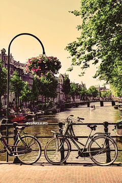 Inner city of Amsterdam Netherlands Old