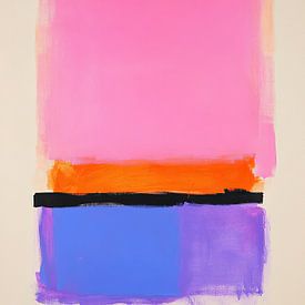 Dopamine Décor Abstract Pink Blue Modern by Niklas Maximilian