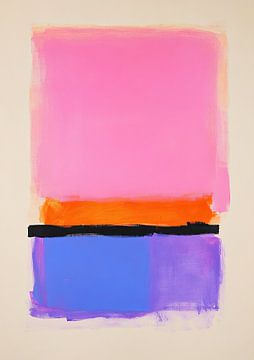 Dopamine Decor Abstract Roze Blauw Modern van Niklas Maximilian