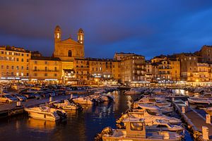 Abend in Bastia, Frankreich