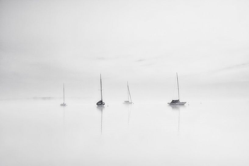 Nebelstimmung am See von Anneliese Grünwald-Märkl