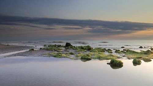 Ameland op zijn mooist bij zonsondergang.