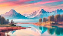 Landschap met bergen