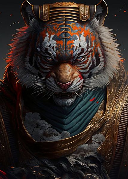 Tijger Ridder van WpapArtist WPAP Artist