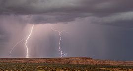 Lightning at Monument Valley by Adalbert Dragon Dragon