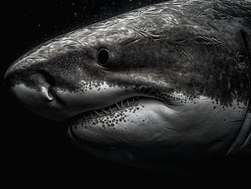 Haai in Kunstzinnige Pracht van Eva Lee