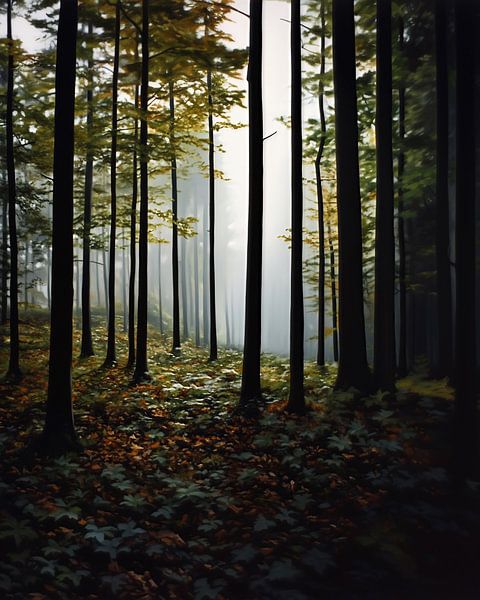 In de ban van het landschap van fernlichtsicht