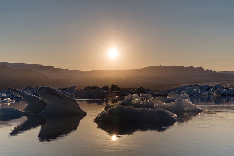Jökulsárlón gletsjer lagune van Steve Van Hoyweghen